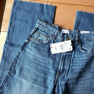 Zara High-Rise Wide Leg Jeans, NWT!
